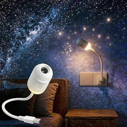 360° Rotating Galaxy Projector – LED Starry Sky Night Light for Bedroom