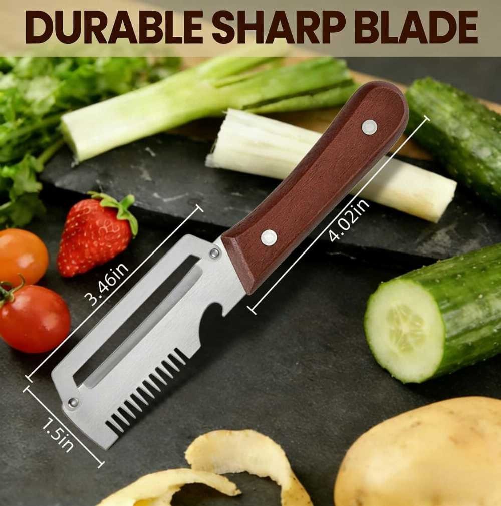 3-in-1 Multi-Functional Vegetable Peeler with Trio Blades