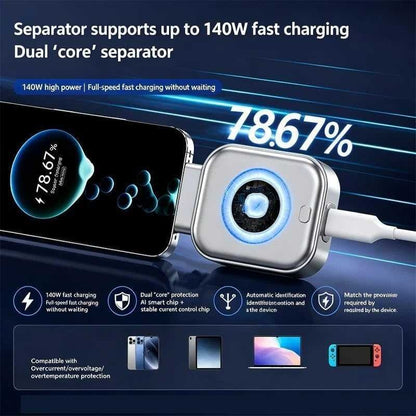 AI Smart Auto-Stop Charging Adapter – Fast Charging & Smart Power Protection